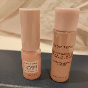 Glow Recipe Watermelon Glow Niacinamide Dew Drops and Pore Tight Toner Mini Set